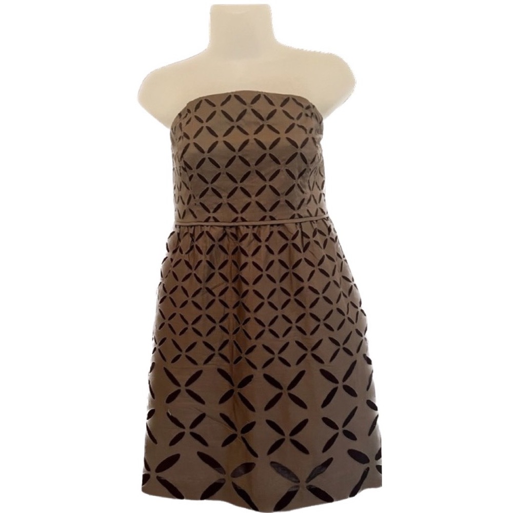 J. Crew Brown Strapless Dress    (NWT) Size: 6